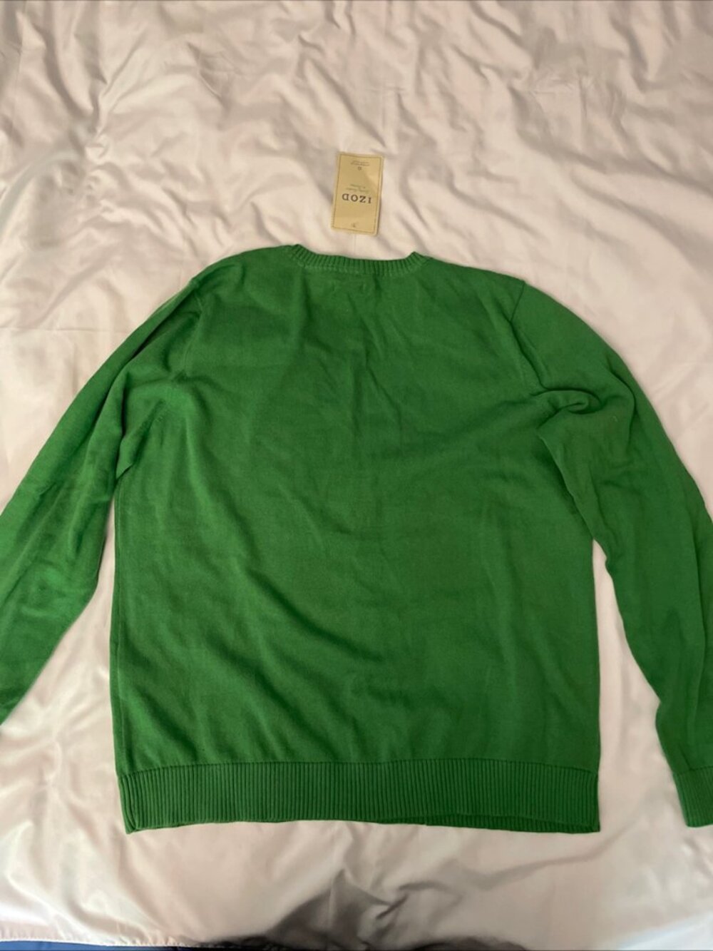NWT IZOD Women's V-Neck Argyle Sweater Size XL 100% Cotton - Picture 6 of 8